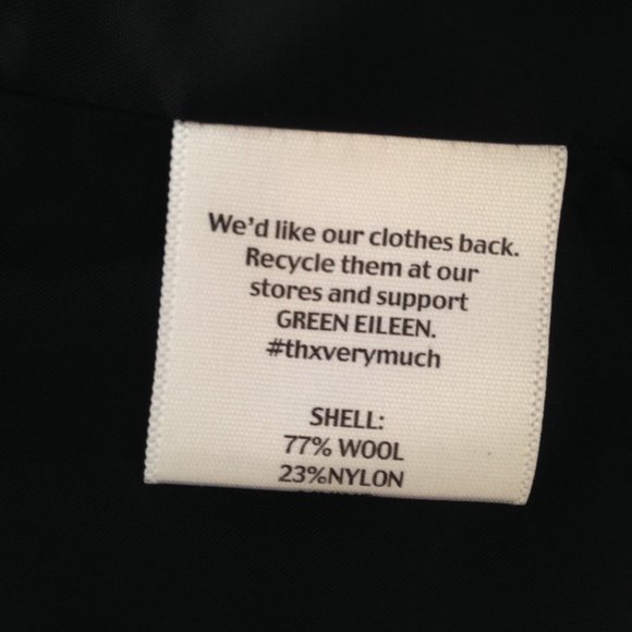 Eileen Fisher Wool Blend Open Front Blazer - Picture 4 of 4